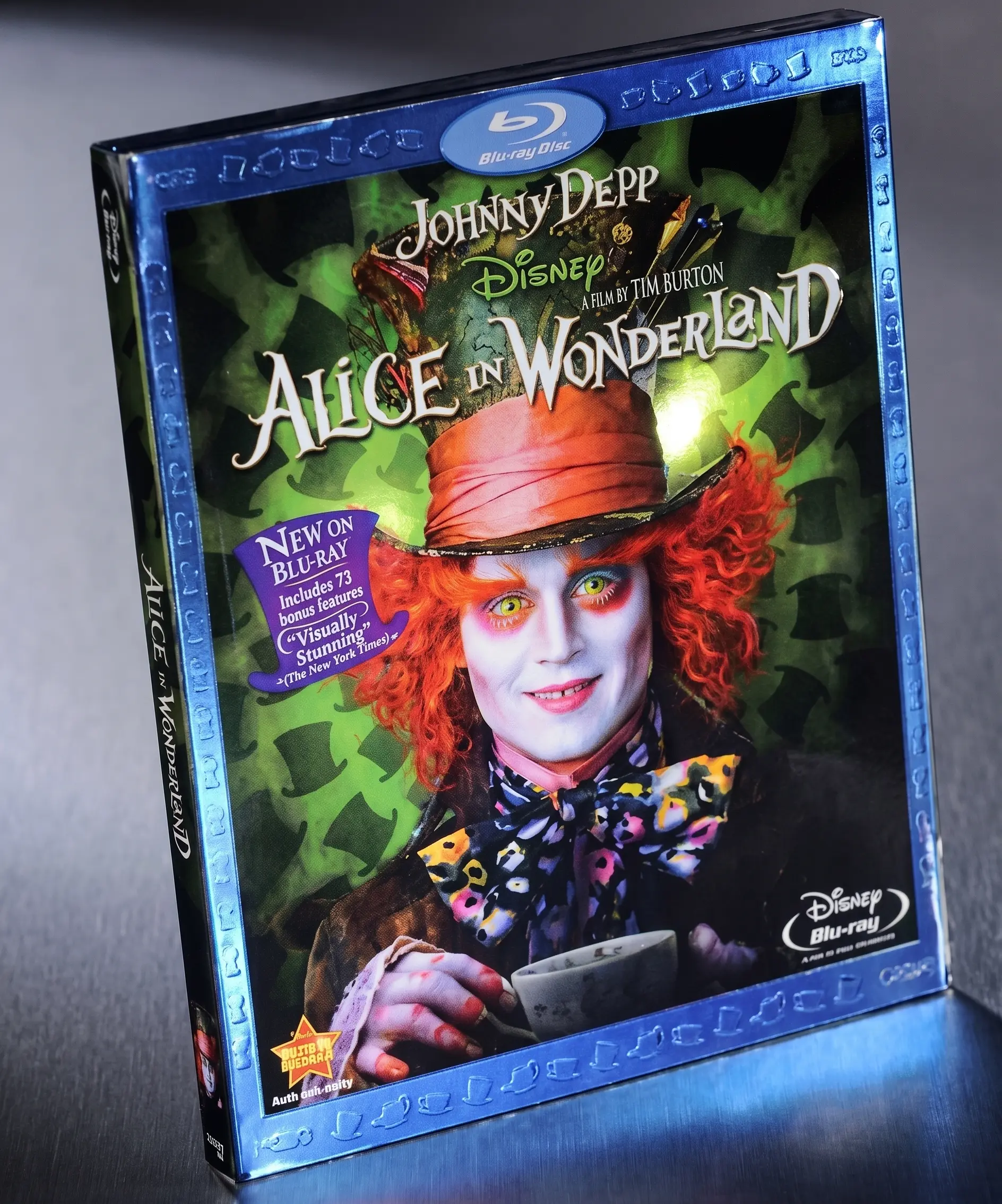 Premium Blu-ray packaging with holographic security film